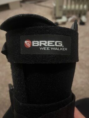 Breg Wee Walker Black Medical Walking Boot